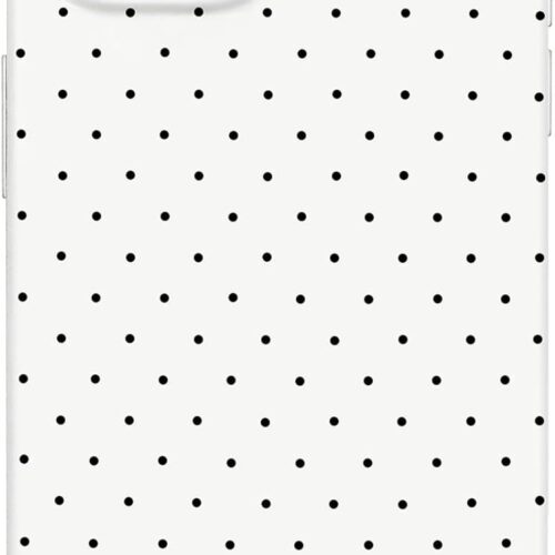 for iPhone 14 Case & iPhone 13 Case Cute Polka Dot Aesthetic Design Simple Cover 6.1", Thin Slim Anti-Scratch Soft TPU Bumper Shockproof Rubber Protective Phone Cover Women Girls Girly, White