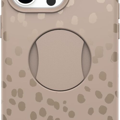 Protective Case for iPhone 15 Pro Max - ON The SPOT (Brown) features a built-in anti-slip design, a slim and stylish profile, and an easy-to-close fit. Raised edges protect the camera and screen.